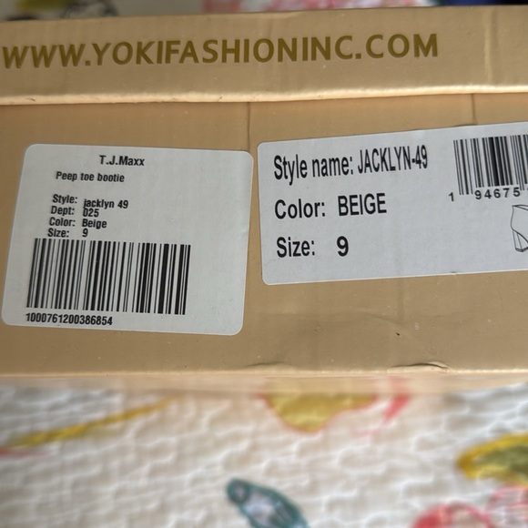 YOKI Jacklyn-49 Open-toe high heeled shoes with crisscrossed chain details - Picture 5 of 6